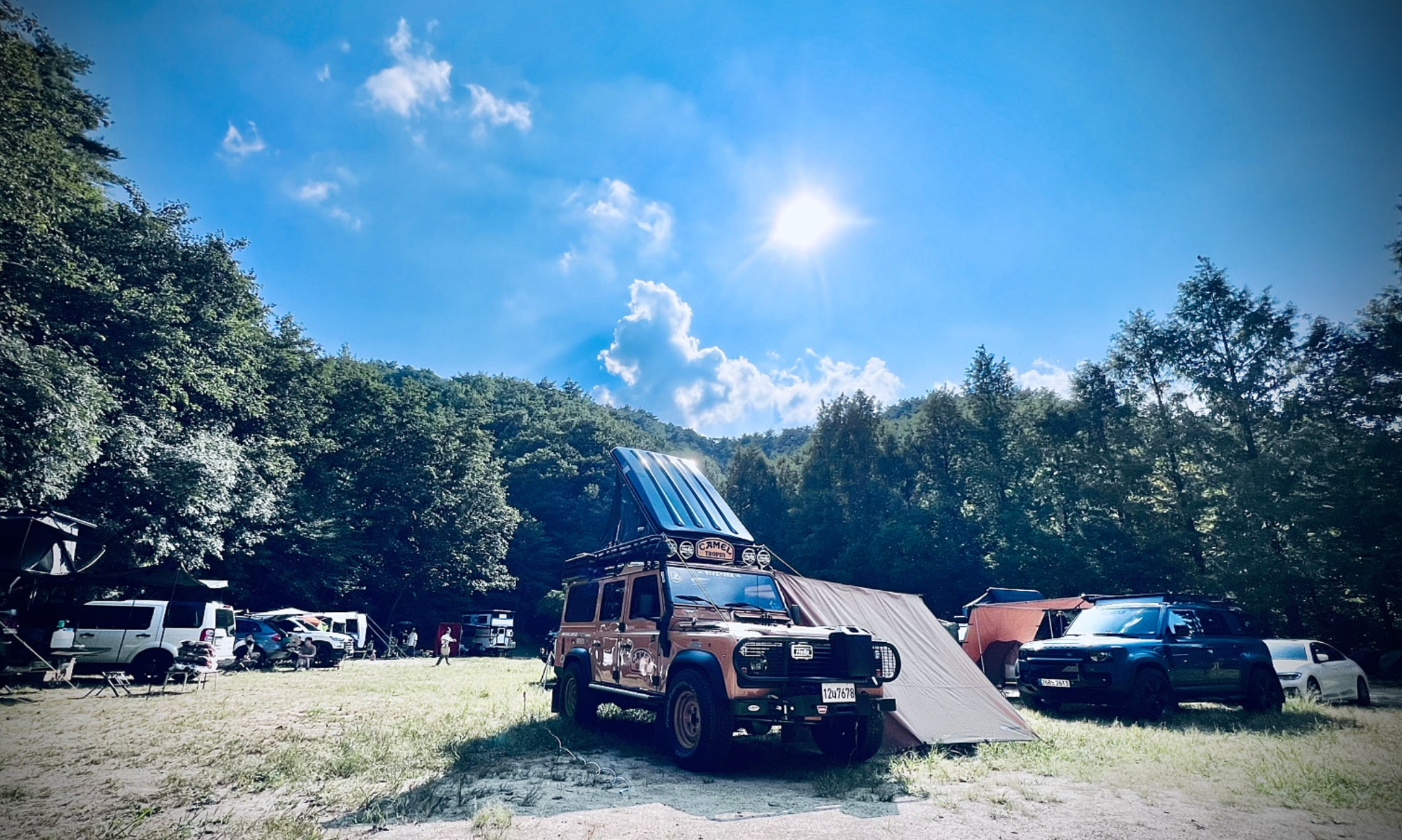 노지마켓 캠핑 필드 전경